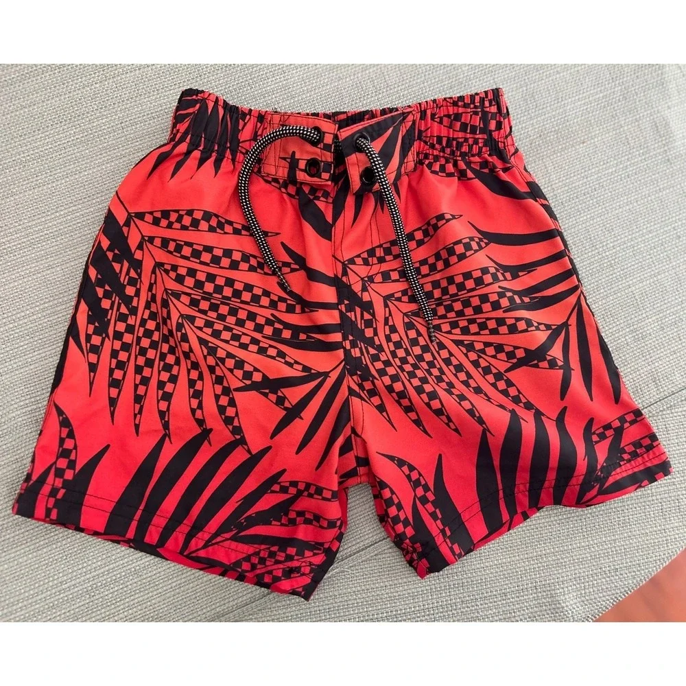 Mish Boys Swim Board Shorts 5T Tropical EUC
